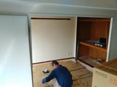 子供部屋リフォーム...フローリング貼り換え・クロス貼り換えいろんな模様で楽しく感性をのばす子供部屋作り